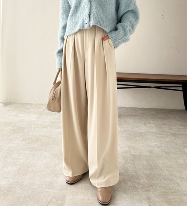 GeeRA（ジーラ）の「インタックスラックスワイドパンツ（フルレングスパンツ）」｜詳細画像