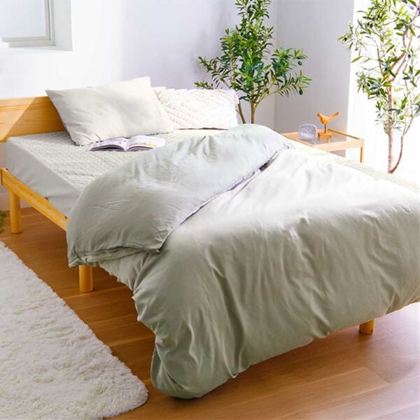 iellio（イエリオ）の「防ダニカラフルリバーシブル布団カバーリング＜掛布団カバー・ボックスシーツ・枕カバー・オールシーズン＞（敷布団カバー・シーツ）」｜詳細画像