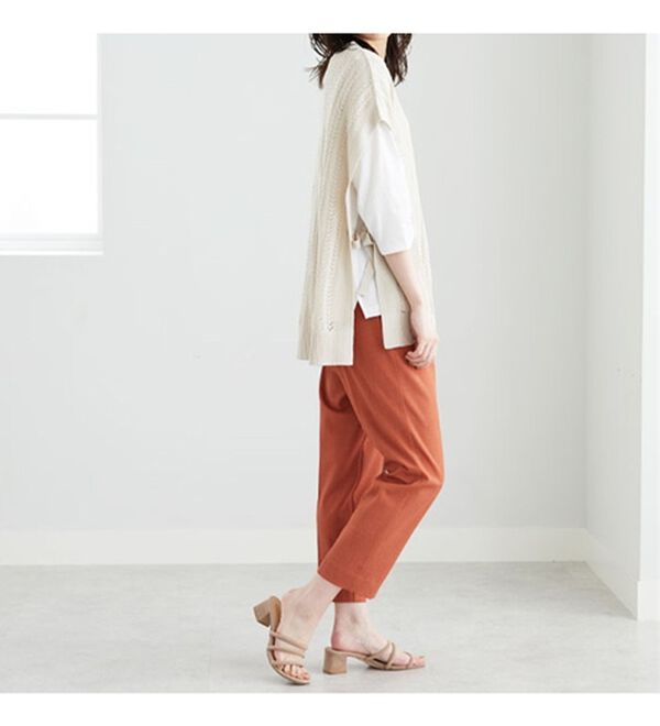 BELLUNA（ベルーナ）の「サイドリボン使いニットベストアンサンブル（アンサンブル）」｜詳細画像