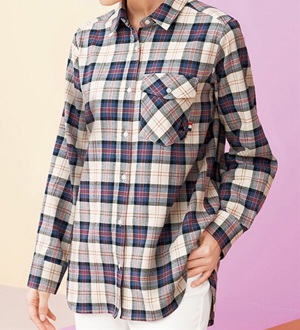 BELLUNA（ベルーナ）の「＜ＰＥＲＳＯＮ&rsquo;Ｓ　ＣＬＵＢ＞ビエラ起毛素材チェックシャツ（シャツ）」｜詳細画像