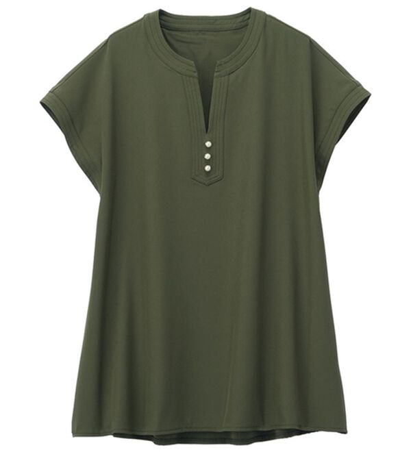 RANAN（ラナン）の「ひんやり！スキッパーブラウス（ブラウス）」｜詳細画像