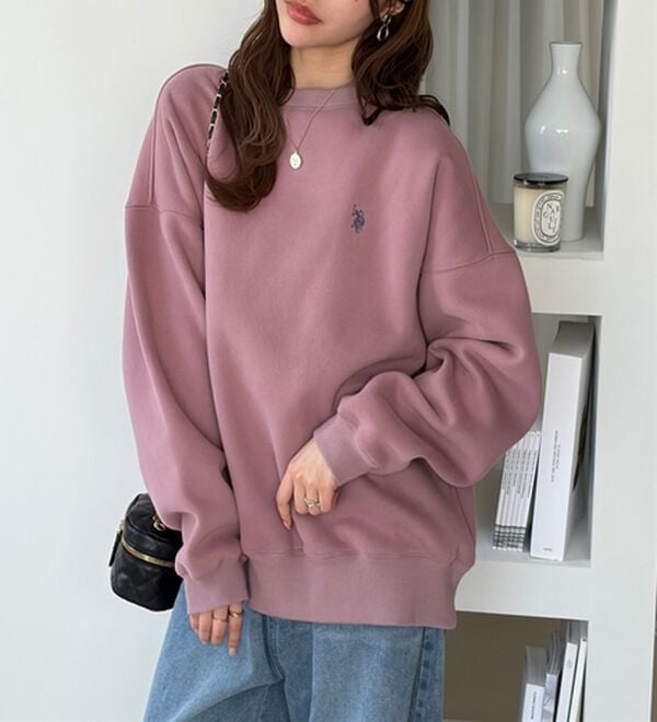 GeeRA（ジーラ）の「【U.S. POLO ASSN.】表ピーチ裏起毛スウェット（トレーナー・スウェット）」｜詳細画像