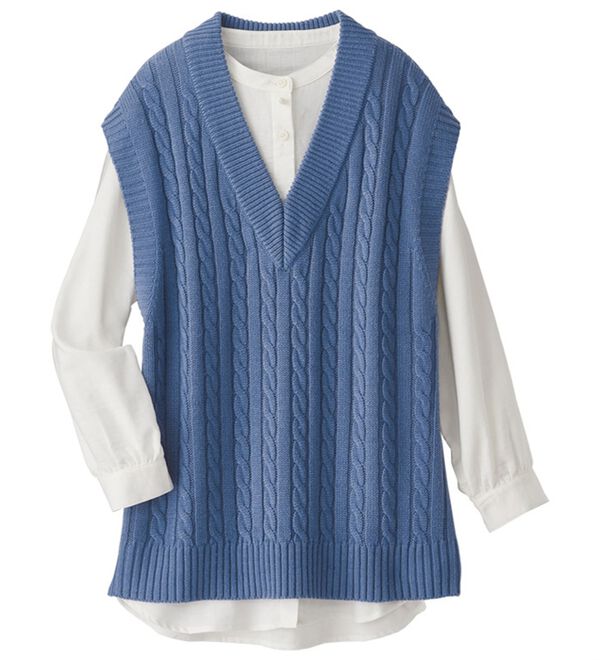 BELLUNA（ベルーナ）の「ニットベストアンサンブル（ベスト）」｜詳細画像