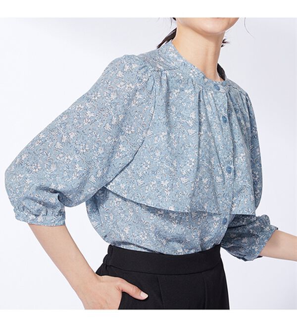 BELLUNA（ベルーナ）の「ケープ風デザインブラウス（ブラウス）」｜詳細画像