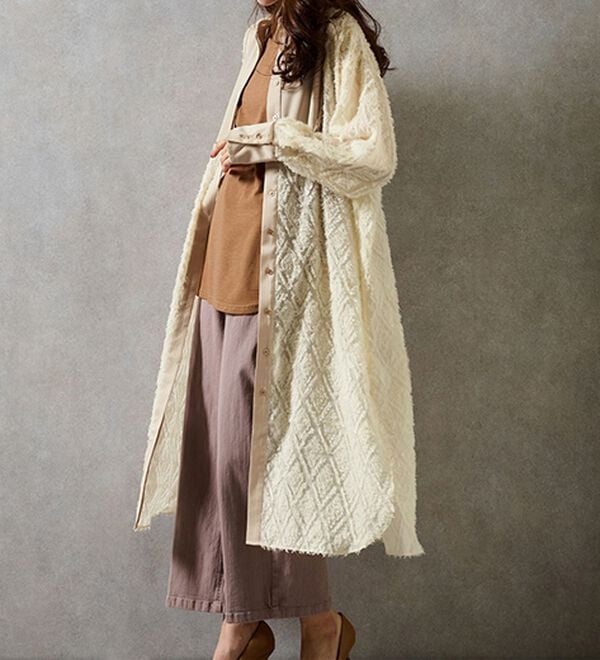 RANAN（ラナン）の「シアージャカードシャツワンピース（シャツワンピース）」｜詳細画像