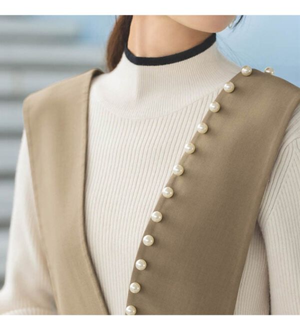 RANAN（ラナン）の「パールビジュー付ジャンパースカート（ジャンパースカート）」｜詳細画像