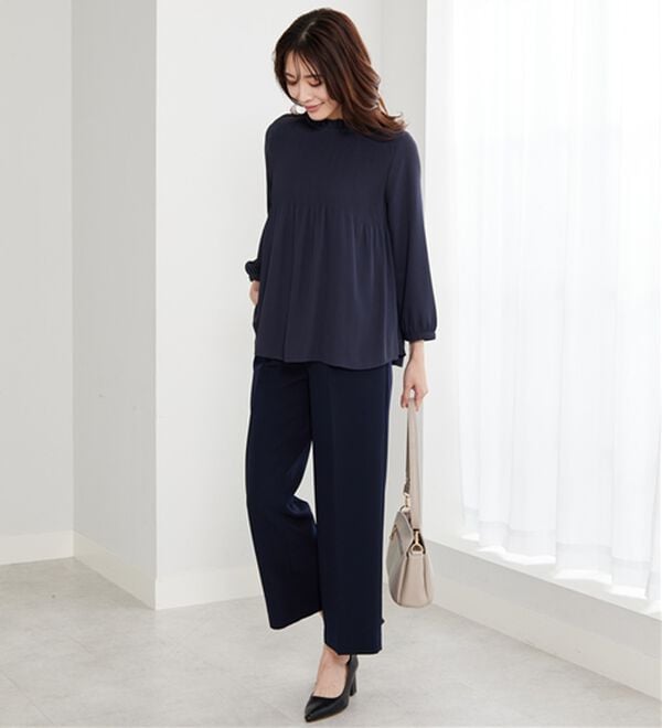 BELLUNA（ベルーナ）の「【新色追加】〈セレモニースタイル〉細プリーツデザインブラウス（ブラウス）」｜詳細画像