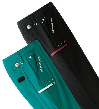 「＜トランスコンチネンツゴルフ＞ポケット便利なストレッチゴルフパンツ（メンズフルレングスパンツ）」