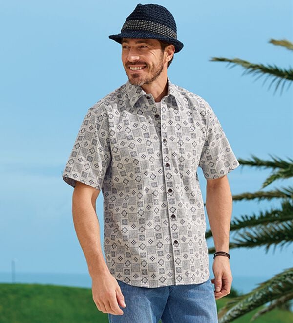 「＜ドン　ベルモード＞風が通る涼やか麻混中折れハット（メンズ帽子）」｜詳細画像