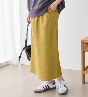 Viola e Viola（ヴィオラ エ ヴィオラ）の「花柄ジャカードスカート（ロングスカート）」｜詳細画像