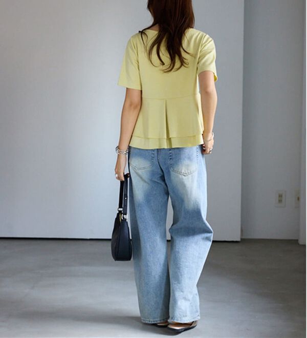 alotta（アロッタ）の「スクエアネックティアードトップス（カットソー）」｜詳細画像