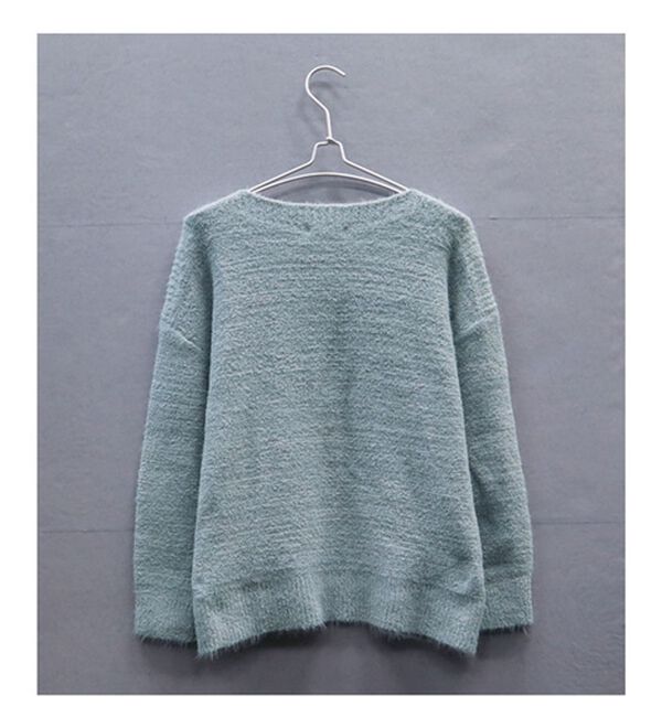 BELLUNA（ベルーナ）の「シャギーニットボートネックプルオーバー（ニット・セーター）」｜詳細画像