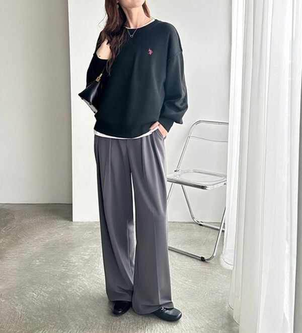 GeeRA（ジーラ）の「【U.S. POLO ASSN.】スウェットライクニット（ニット・セーター）」｜詳細画像