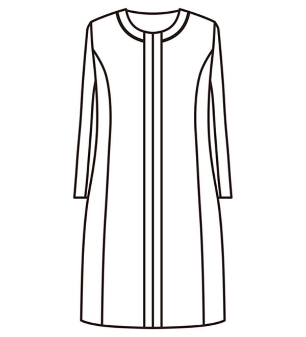 BELLUNA（ベルーナ）の「洗えるストレッチ！ロングジャケットワンピースアンサンブル（ブラックフォーマル（喪服・礼服））」｜詳細画像