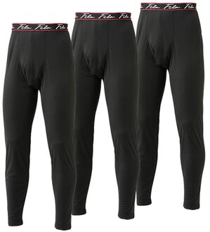 「【３枚組】＜フィラ＞ホットテック　柔らか裏起毛ロングタイツ（メンズ靴下・タイツ）」｜ブラック3枚組