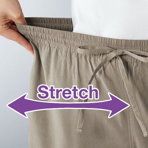 BELLUNA（ベルーナ）の「麻混イージーパンツ（その他パンツ）」｜詳細画像