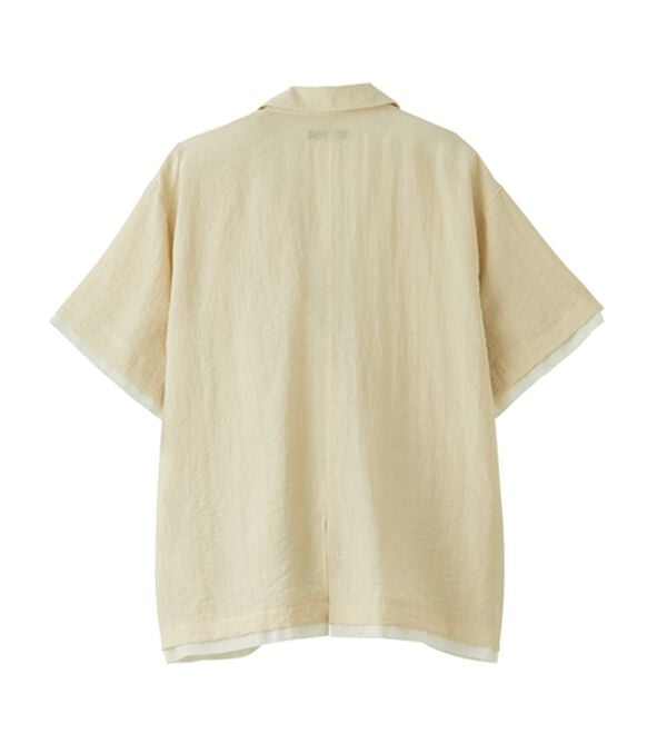 RANAN（ラナン）の「ハーフスリーブシアーシャツジャケット（テーラードジャケット）」｜詳細画像