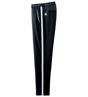 「＜リンクススポーツ＞風通すシアサッカーパンツ（メンズフルレングスパンツ）」｜ブラック