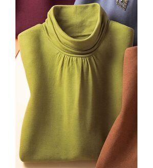 ルフラン（ルフラン）の「ぬくもりのテンセル（ＴＭ）繊維&times;ウールプルオーバー（カットソー）」｜ライム