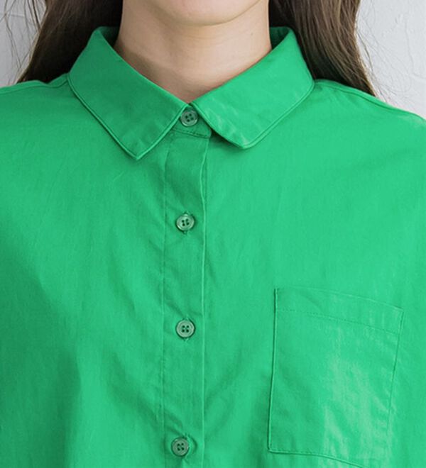 Pierrot（ピエロ）の「綿１００％オーバーサイズシャツ（シャツ）」｜詳細画像