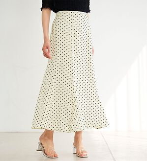 ドット柄マーメイドスカート - ベルーナ【公式】