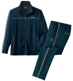 「＜ダンロップ・リファインド＞新オールシーズン活躍ジャージスーツ（メンズルームウェア）」｜ネイビー