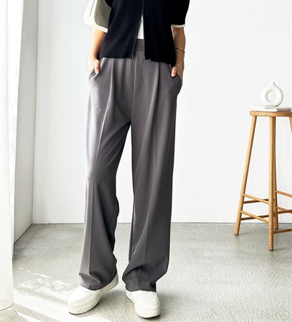 GeeRA（ジーラ）の「美脚魅せタックワイドスラックスパンツ（ワイドパンツ・ガウチョ）」｜詳細画像