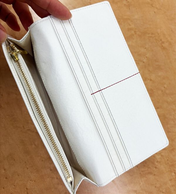 「本物を使ったベースボール長財布（メンズ財布・パスケース）」｜詳細画像