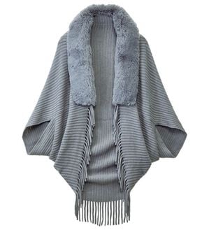 BELLUNA（ベルーナ）の「ボリュームファーニットボレロ（その他カーディガン）」｜グレー