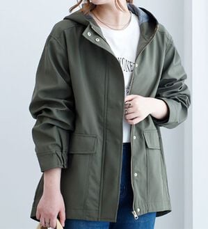 BELLUNA（ベルーナ）の「はっ水ボンディング素材マウンテンパーカー（ハーフコート）」｜詳細画像