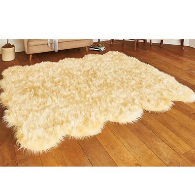 iellio（イエリオ）の「ふかふかムートン調フリース＜韓国風インテリア・チェアカバー・ソファーカバー・ラグ・チェアパッド＞（ソファーカバー）」