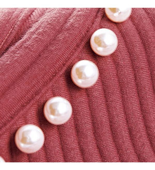 BELLUNA（ベルーナ）の「パール使いふくれジャカードプルオーバー（カットソー）」｜詳細画像