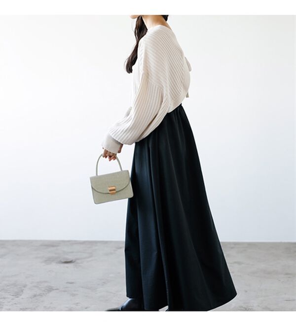 GeeRA（ジーラ）の「ニットボレロ＆ドッキングワンピースセット（ドッキングワンピース）」｜詳細画像