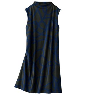 BELLUNA（ベルーナ）の「なめらかタッチ素材幾何柄チュニックワンピース（チュニックワンピース）」｜ブラウン系