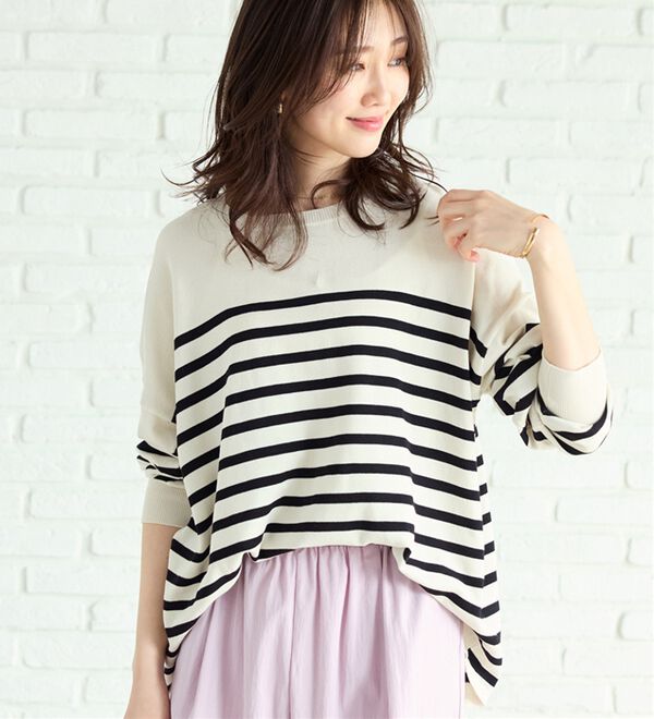 BELLUNA（ベルーナ）の「ゆったりニットプルオーバー（ニット・セーター）」｜詳細画像