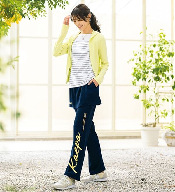 ルフラン（ルフラン）の「【２本組】＜ｋａｅｐａ＞スカート付ジャージパンツ（その他パンツ）」｜詳細画像