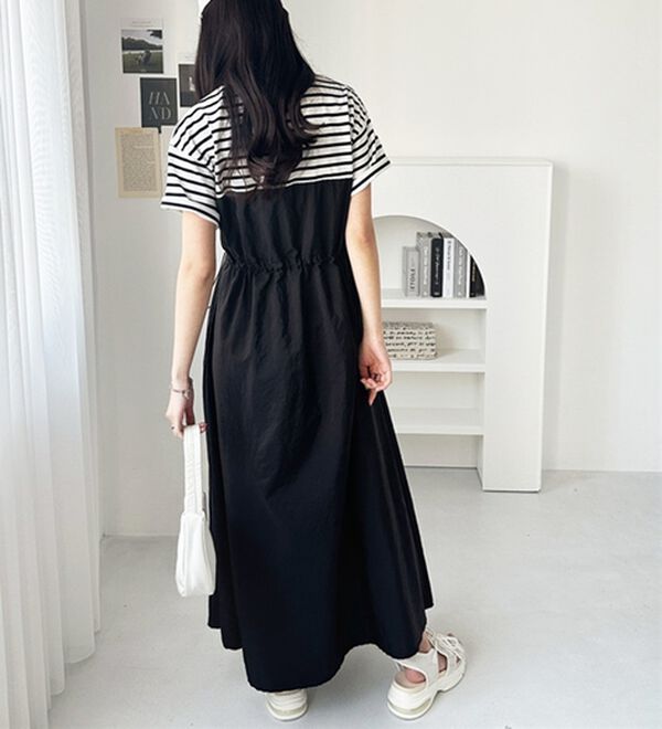 GeeRA（ジーラ）の「ハーフジップビスチェドッキングワンピース（その他ワンピース）」｜詳細画像