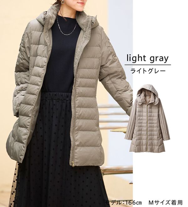 BELLUNA（ベルーナ）の「細見え！フレンチダウン使いロング丈コート（ロングコート）」｜詳細画像