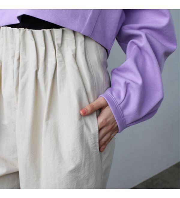 GeeRA（ジーラ）の「タックデザインストレートワイドパンツ（フルレングスパンツ）」｜詳細画像