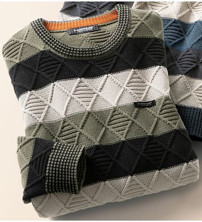 「＜ダンロップ・リファインド＞綿ライクモールセーター（メンズニット・セーター）」