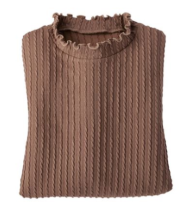 BELLUNA（ベルーナ）の「フリル衿ジャカードプルオーバー（カットソー）」