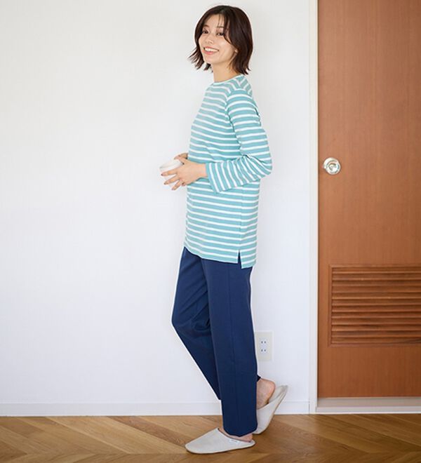 LAVIENNE（ラヴィエンヌ）の「綿１００％スムースパジャマ（パジャマ・ルームウェア）」｜詳細画像