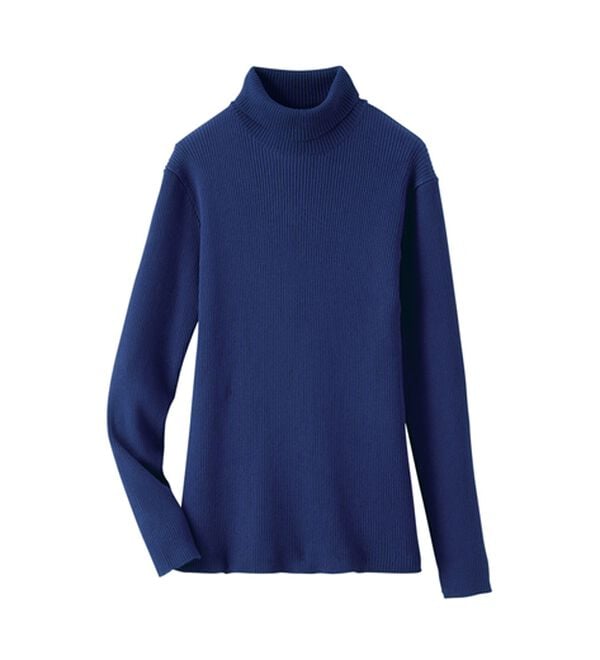 BELLUNA（ベルーナ）の「【安心感あるプチプラニット】リブニットタートルネックプルオーバー（ニット・セーター）」｜詳細画像