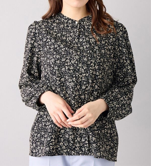 alotta（アロッタ）の「あったか裏起毛フロントタックブラウス（ブラウス）」｜詳細画像