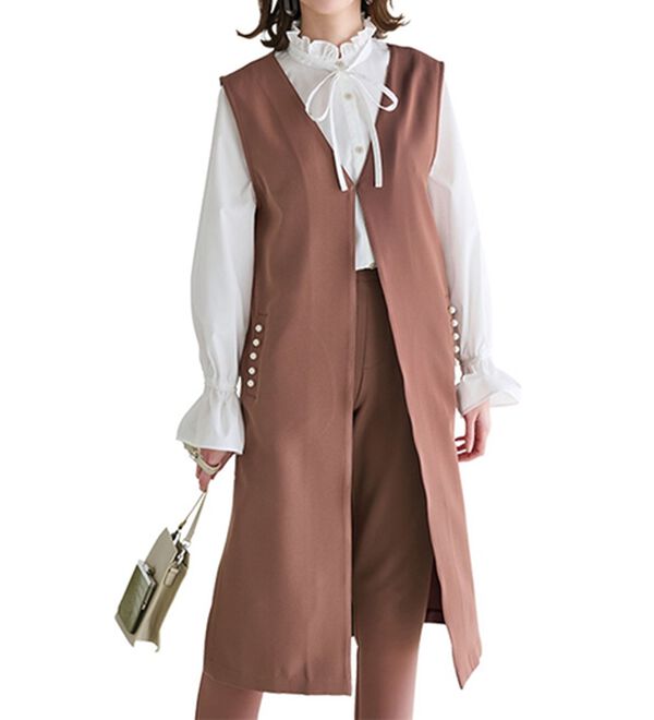 ミーレ　パールロングジレ ミーレ パールロングジレ Mila Owen（ミラ オーウェン）公式