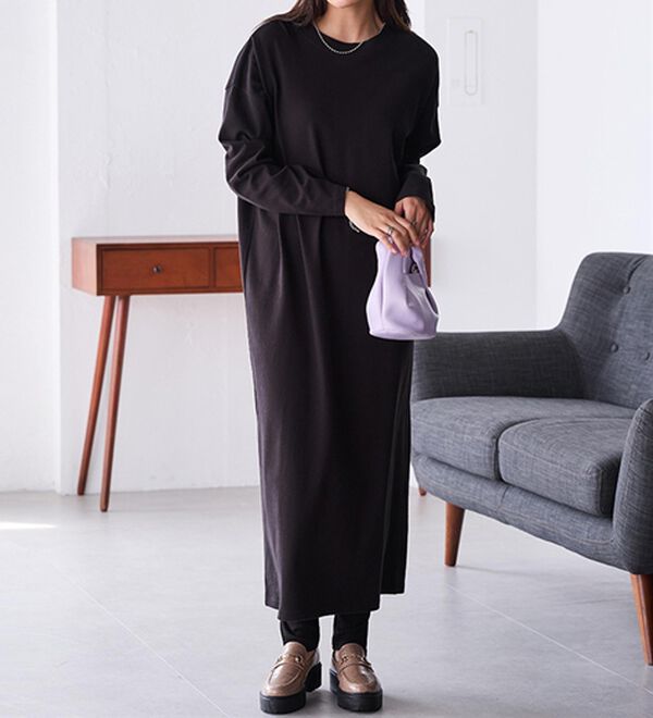 RANAN（ラナン）の「【レギンス付】＜ＢＣ＞綿１００％オーバーシルエットワンピース（その他ワンピース）」｜詳細画像