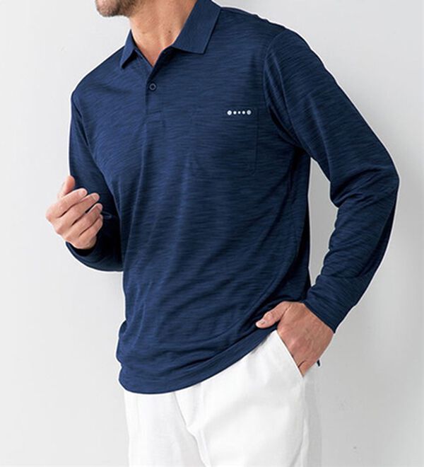 「＜スイゲン＞冷感・ＵＶ対策アクティブポロシャツ（メンズポロシャツ）」｜詳細画像