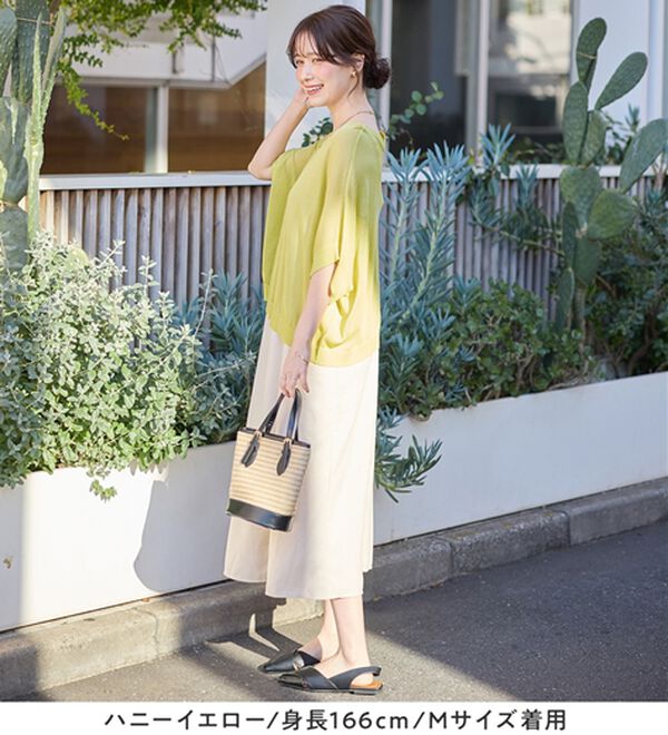 Viola e Viola（ヴィオラ エ ヴィオラ）の「カットソーより涼やか！シアードルマンニット（ニット・セーター）」｜詳細画像