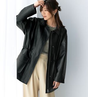 BELLUNA（ベルーナ）の「フェイクレザージャケット（ブルゾン）」｜詳細画像