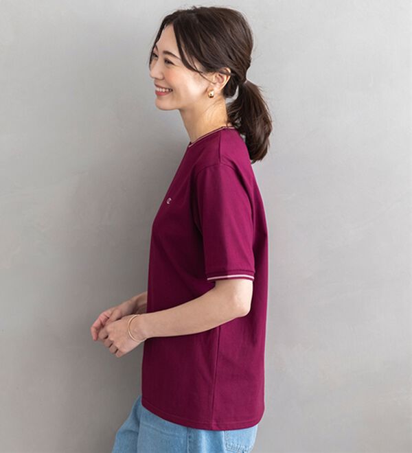 BELLUNA（ベルーナ）の「【ｃｈａｍｐｉｏｎ】配色ラインＴシャツ【UNDOVE】（Tシャツ）」｜詳細画像